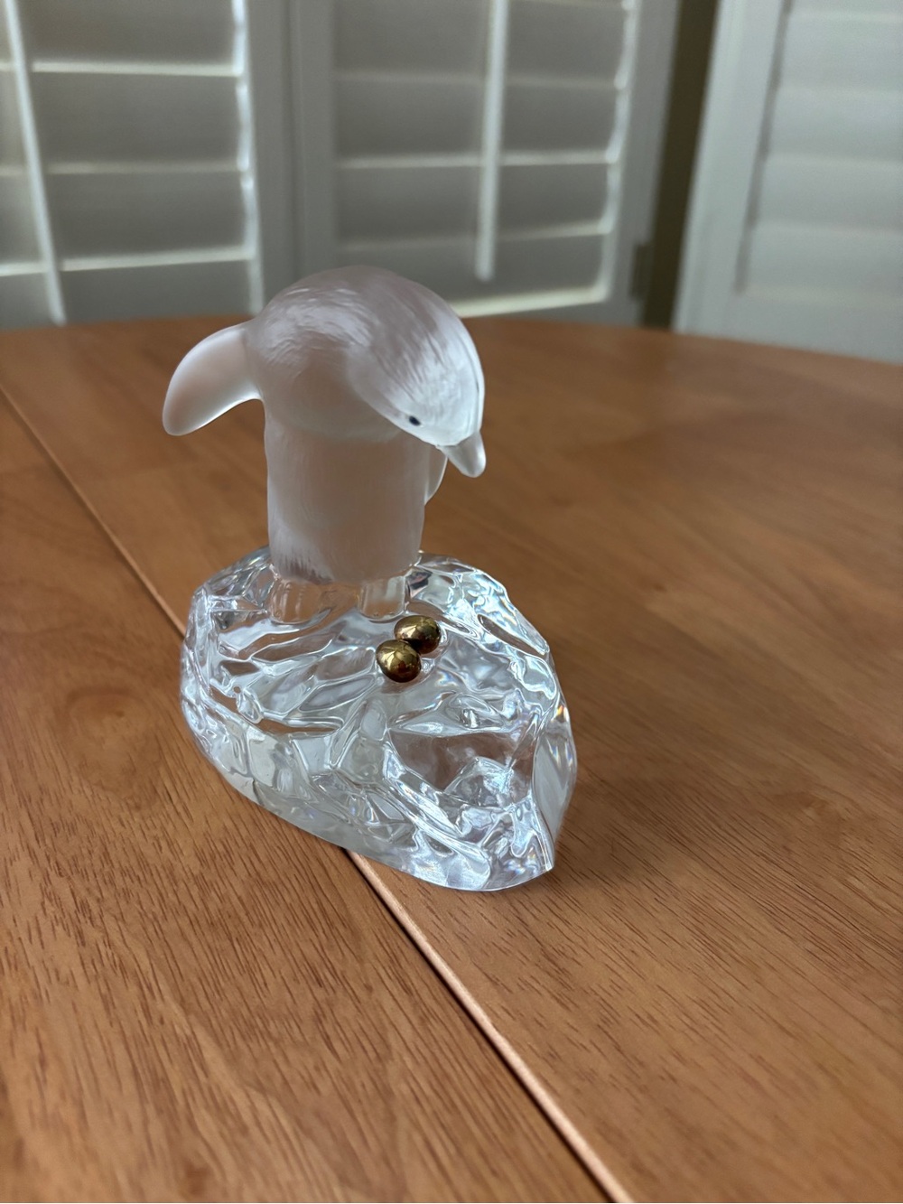 Faberge Penguin Gaurding Her Golden Eggs ~ Small Sculpture